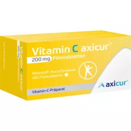 VITAMIN C AXICUR 200 mg filmovertrukne tabletter, 100 stk