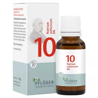 Biochemistry Pflueger 10 Natrum sulfuricum D 6 kugler, 15 g