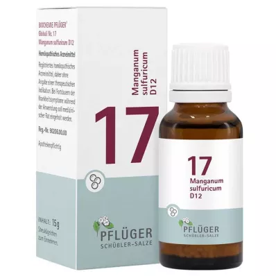 Biochemistry Pflueger 17 Manganum sulfuricum D 12 kugler, 15 g