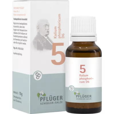 BIOCHEMIE Pflüger 5 Kalium phosphoricum D 6 kugler, 15 g