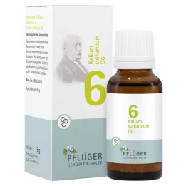 BIOCHEMIE Pflüger 6 Kalium sulfuricum D 6 kugler, 15 g