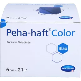 PEHA-HAFT Farvefikseringstape latexfri 6 cmx21 m blå, 1 stk