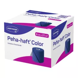 PEHA-HAFT Farvefikseringstape latexfri 6 cmx21 m blå, 1 stk