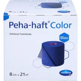 PEHA-HAFT Farvefikseringstape latexfri 8 cmx21 m blå, 1 stk