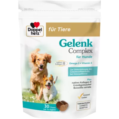 DOPPELHERZ til dyr Joint Complex Chews til hunde, 30 stk