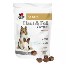 DOPPELHERZ til dyrs hud&amp;Coat Compl. tyggeben til hunde, 30 stk