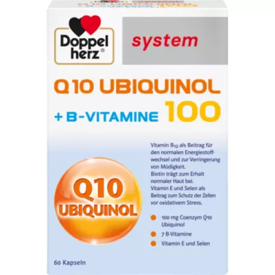 DOPPELHERZ Q10 Ubiquinol 100 systemkapsler, 60 kapsler