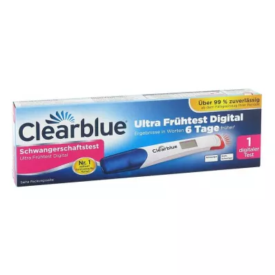 Clearblue graviditetstest ultra tidlig test digital, 1 stk
