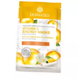 DERMASEL Energimaske med C-vitamin fra Det Døde Hav, 12 ml