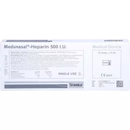 MEDUNASAL-Heparin 500 I.U. ampuller, 10X5 ml