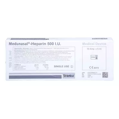 Medunasal heparin 500 I.U.Ampuller, 10X5 ml