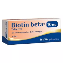 BIOTIN BETA 10 mg tabletter, 20 stk