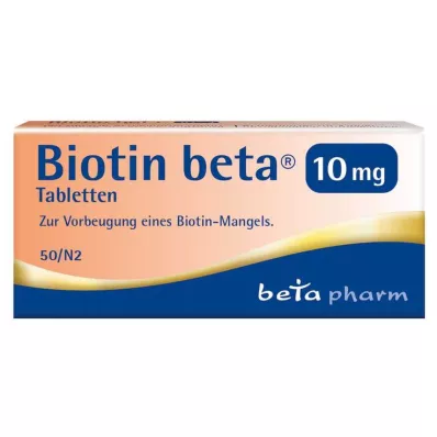 BIOTIN BETA 10 mg tabletter, 50 stk