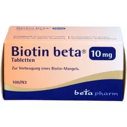 BIOTIN BETA 10 mg tabletter, 100 stk