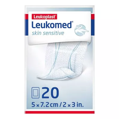 Leukomed® hudfølsom 5x7,2 cm, 20 stk