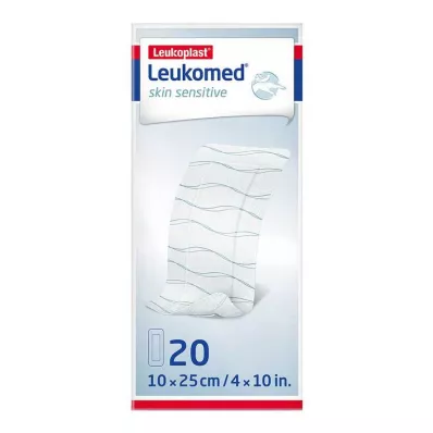 Leukomed® hudfølsom 10x25 cm, 20 stk