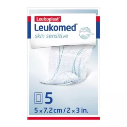 LEUKOMED hudfølsom steril 5x7,2 cm, 5 stk