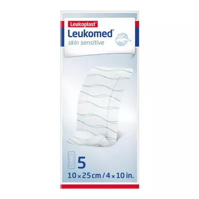 Leukomed® hudfølsom 10x25 cm, 5 stk