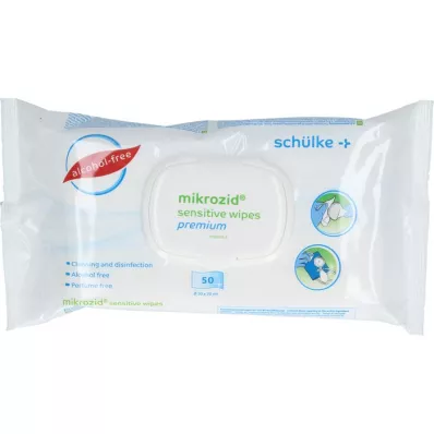 MIKROZID sensitive wipes premium Des.MP+Surface softp., 50 stk