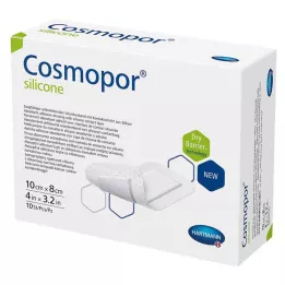 COSMOPOR silikone-sårbandage 8x10 cm, 10 stk