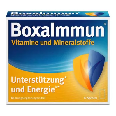 Boxaimmun vitamin- og mineralposer (12x6 g)
