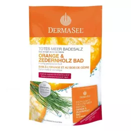 DERMASEL Badesalt fra Det Døde Hav Orange & Cedertræ, 1 P