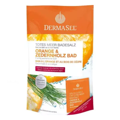 Dermasel Dødehavsbadesalt Orange & Cedertræ (1 pakke) Dermasel Dødehavsbadesalt Orange & Cedertræ (1 pakke)