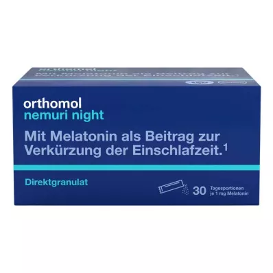 ORTHOMOL nemuri night direct granulat, 30 stk