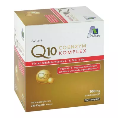 Coenzym Q10 100 mg kapsler + vitaminer + mineraler, 240 stk