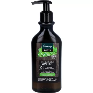 KNEIPP MEN 2in1 Face&amp;Skægvaskegel, 250 ml