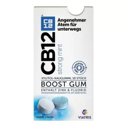 CB12 boost strong mint tyggegummi, 10 stk