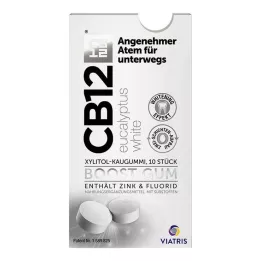CB12 boost Eucalyptus hvidt tyggegummi, 10 stk