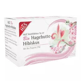 H&amp;S Økologiske hyben-hibiscus-filterposer, 20X3,0 g