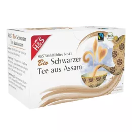 H&amp;S Økologisk sort te fra Assam filterpose, 20X1.80 g