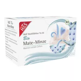 H&amp;S Organic Mate-Mint filterpose, 20X1,8 g