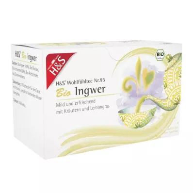 H&amp;S Økologisk ingefærfilterpose, 20X2 g