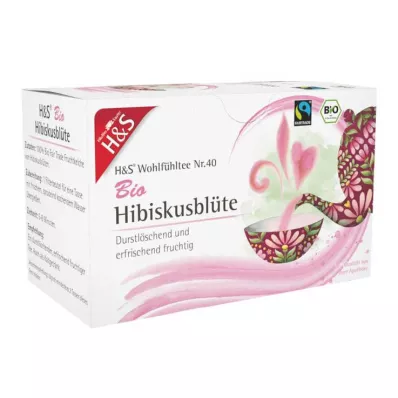 H&S Økologisk hibiscusblomstfilterpose, 20X1,75 g H&S Økologisk hibiscusblomstfilterpose, 20X1,75 g