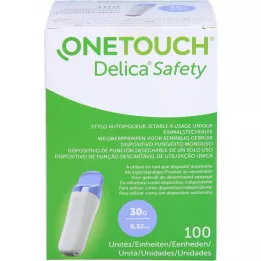 ONE TOUCH Delica Safety engangsstempelkanyle 30 G, 100 stk