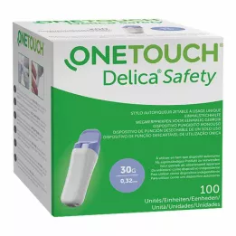 ONE TOUCH Delica Safety engangsstempelkanyle 30 G, 100 stk