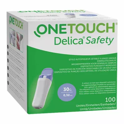 One Touch Delica Safety engangsprikker 30 G, 100 stk