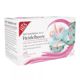 H&amp;S Blåbær med B-vitaminerne zink og selen, 20X2,5 g
