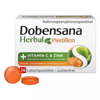 Dobensana Urtehonning Vitaminer C &amp; Zink Pastil.(36 stykker)