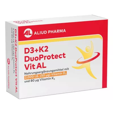 D3+K2 DuoProtect Vit AL 2000 I.U./80 µg kapsler, 30 kapsler