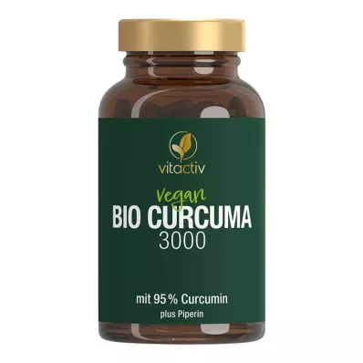 Curcuma 3000 økologiske kapsler, 60 stk