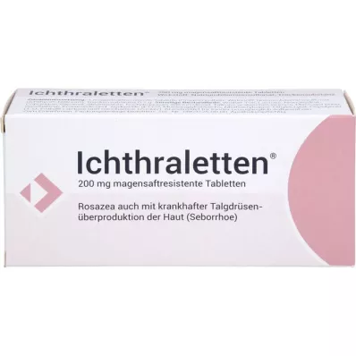 ICHTHRALETTEN 200 mg enterotabletter, 84 stk