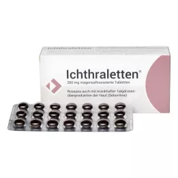 ICHTHRALETTEN 200 mg enterotabletter, 84 stk