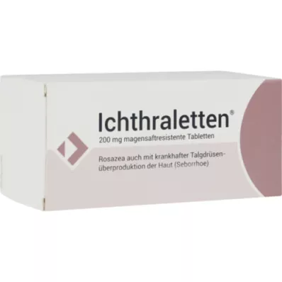 ICHTHRALETTEN 200 mg enterotabletter, 168 stk