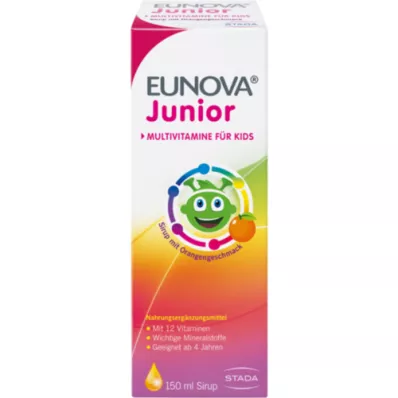 EUNOVA Junior sirup med appelsinsmag, 150 ml