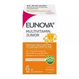 EUNOVA Junior tyggetabletter med appelsinsmag, 30 stk