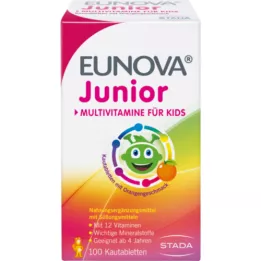 EUNOVA Junior tyggetabletter med appelsinsmag, 100 stk